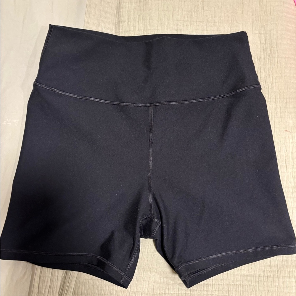 Abercrombie Women's Black High-Waisted biker Shorts